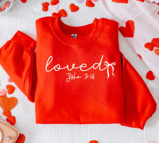 Loved John 3:16 Sweatshirt