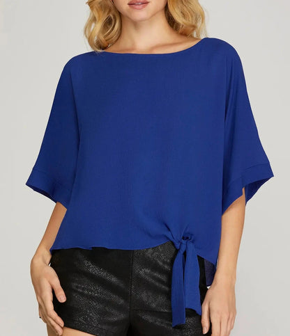Royal Rush Tie Top