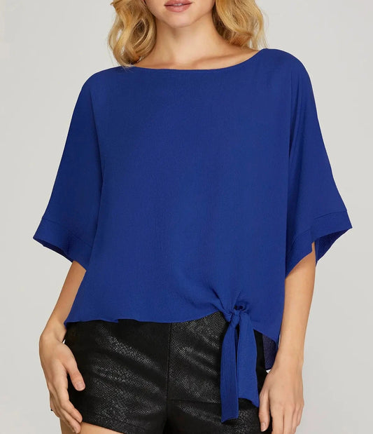 Royal Rush Tie Top