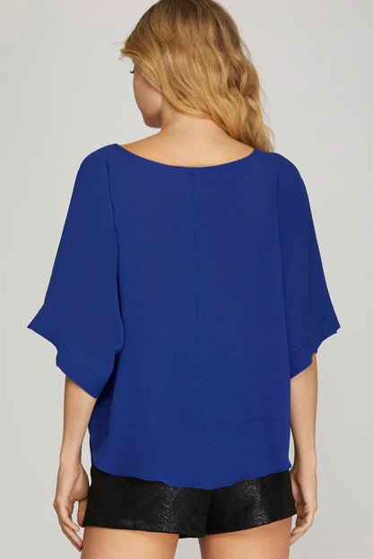 Royal Rush Tie Top