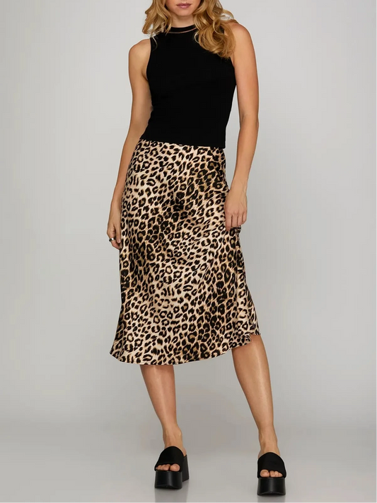 Main Character Leopard Skirt
