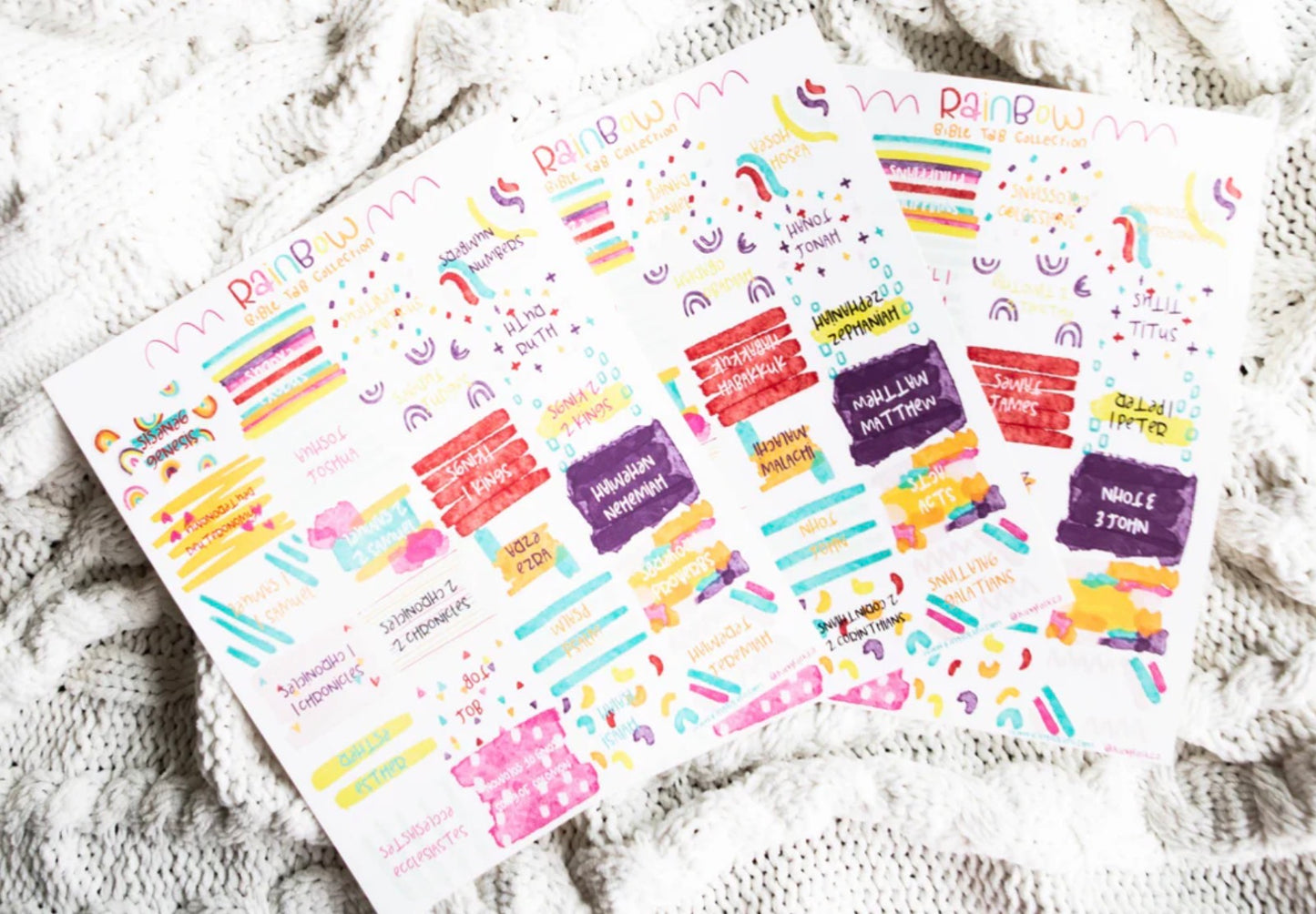 Rainbow Bible Tabs