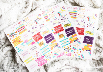 Rainbow Bible Tabs