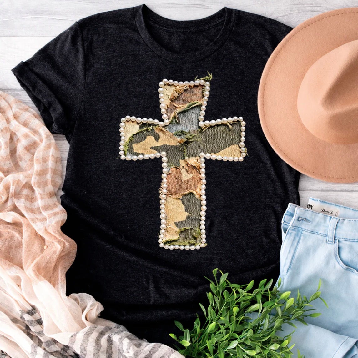 Victoria Vintage Cross Tee