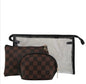 Coco Checkered Cosmetic Set