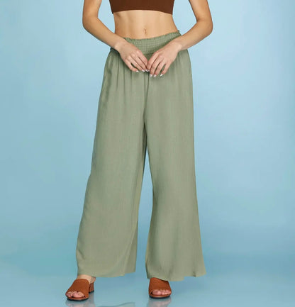 Sage Breeze Smocked Pants