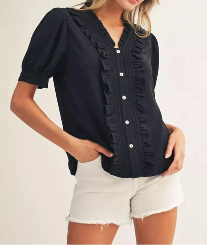 Nora Ruffle Top