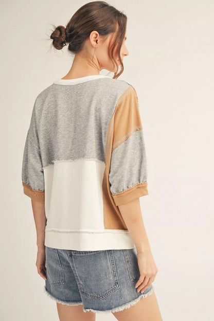 Remi Mixed Media Top