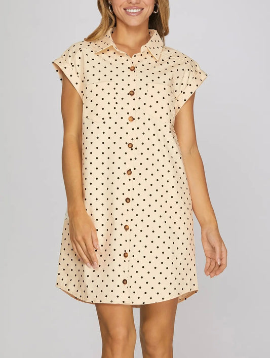 Mila Dot Shirt Dress