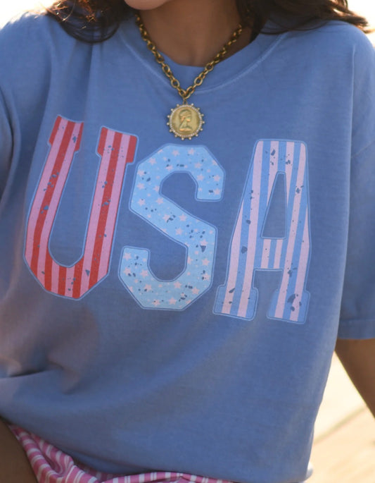 Vintage Varsity USA Tee