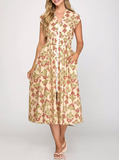 Willow Garden Midi Dress