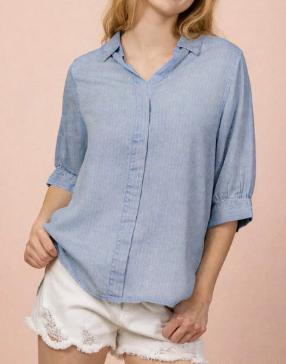 Laid Back Button Up Top
