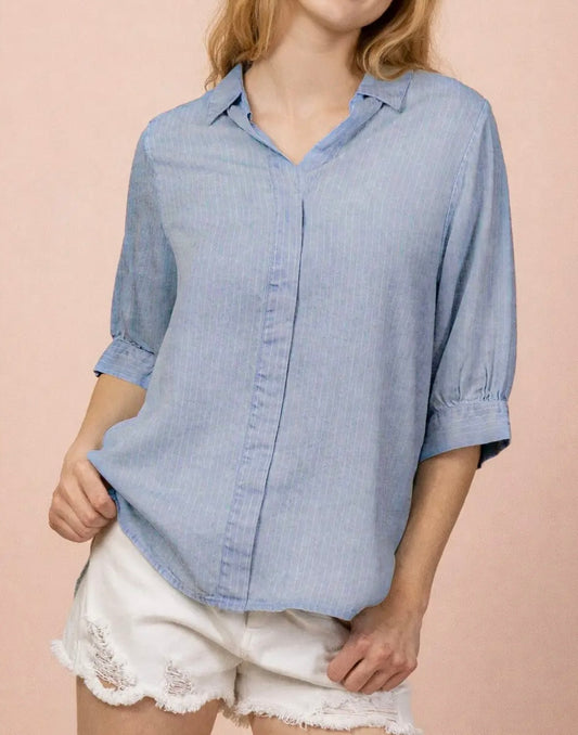 Laid Back Button Up Top