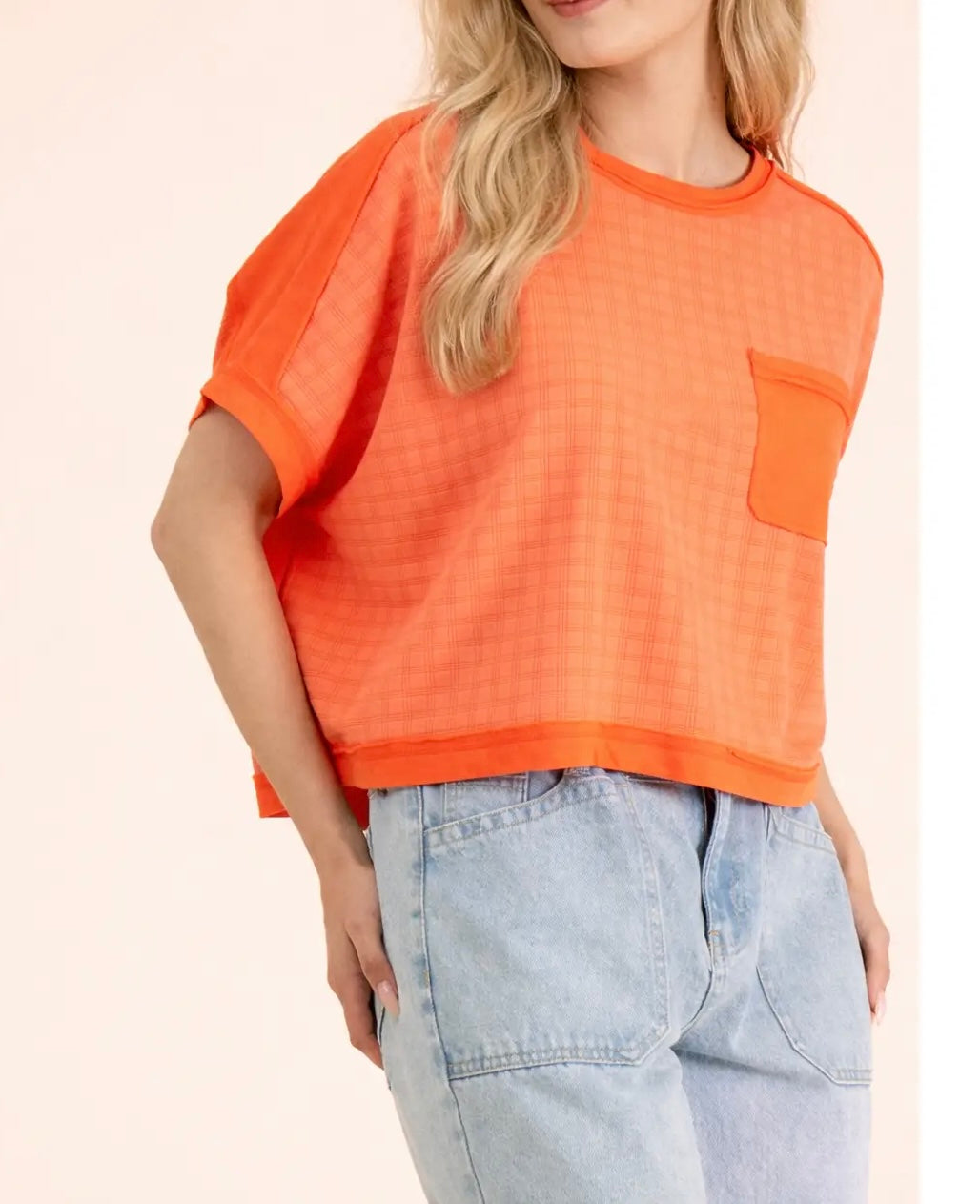 Sunset Raw Edge Tee