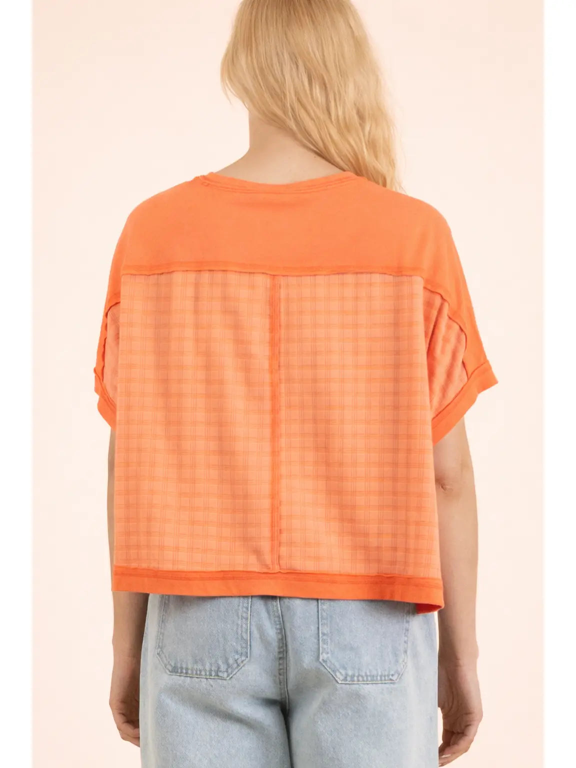 Sunset Raw Edge Tee