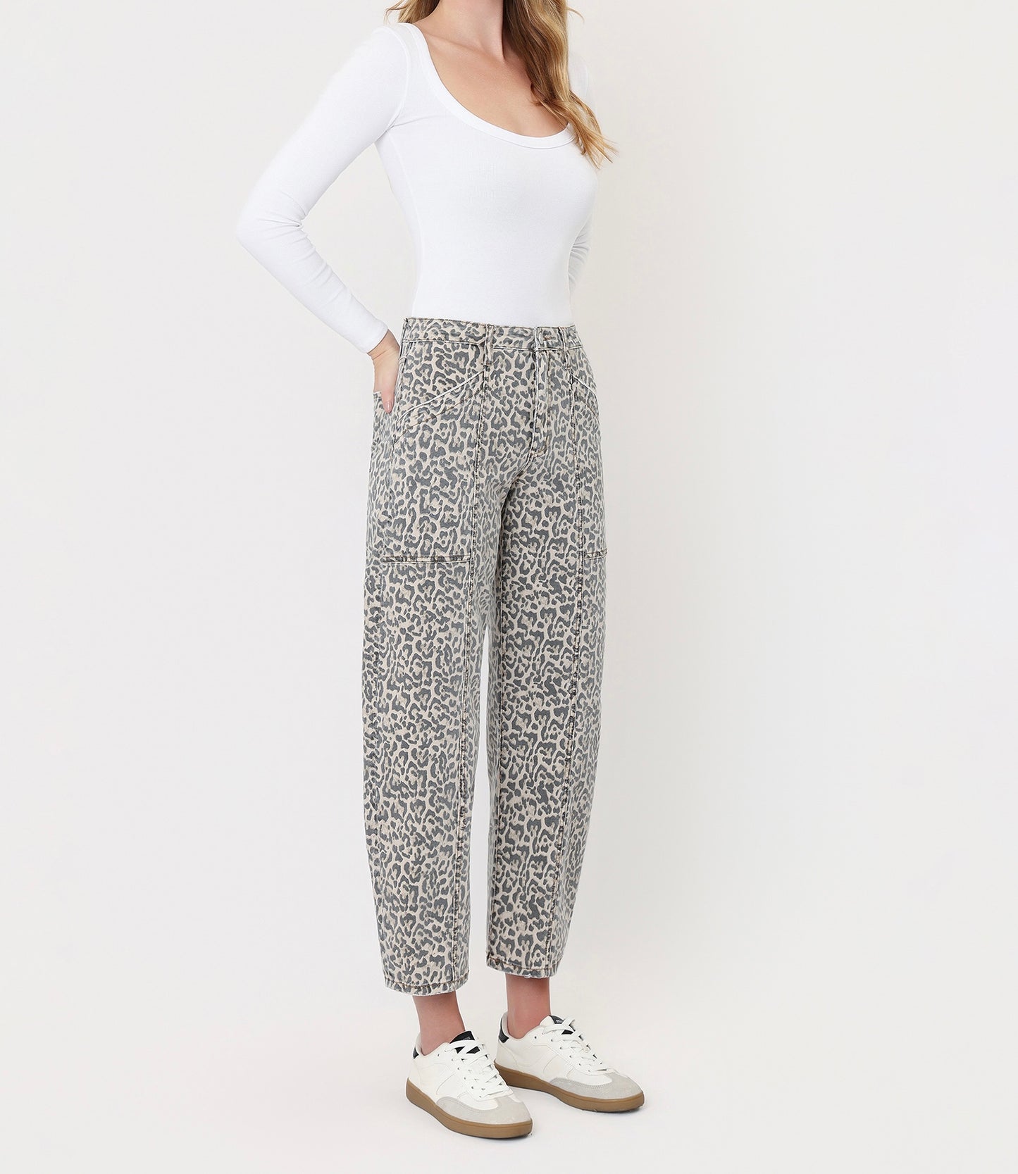 Fierce Fit Utility Barrel Jeans