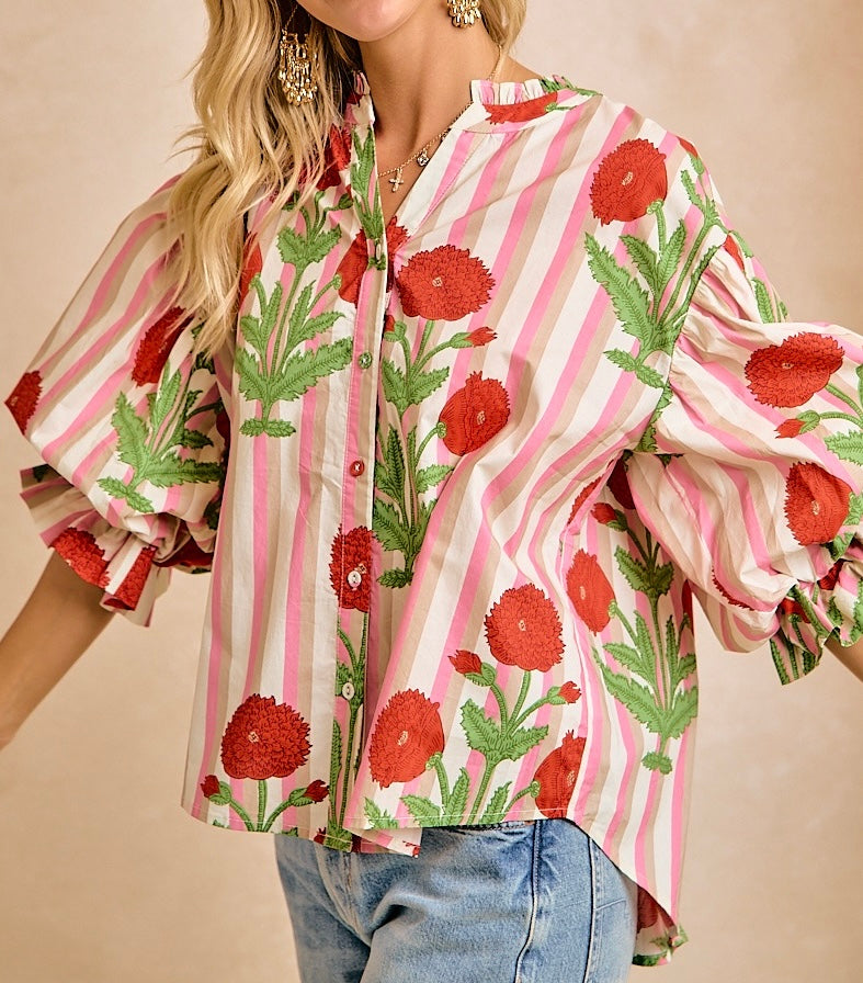 Positively Poppy Top