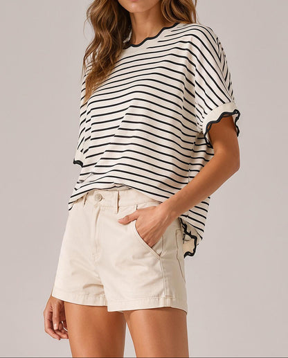 Noteworthy Striped Top