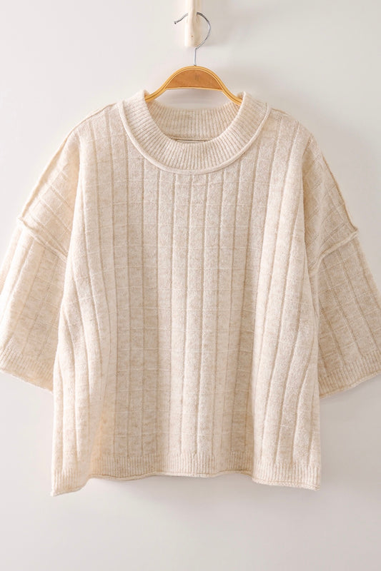 Oatmilk Days Ribbed Top