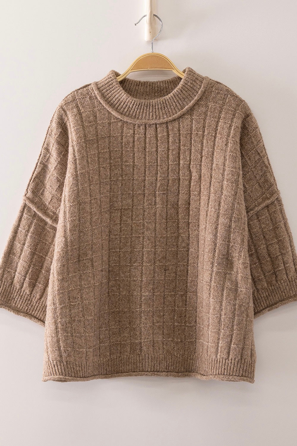 Coffee Bean Ribbed Top