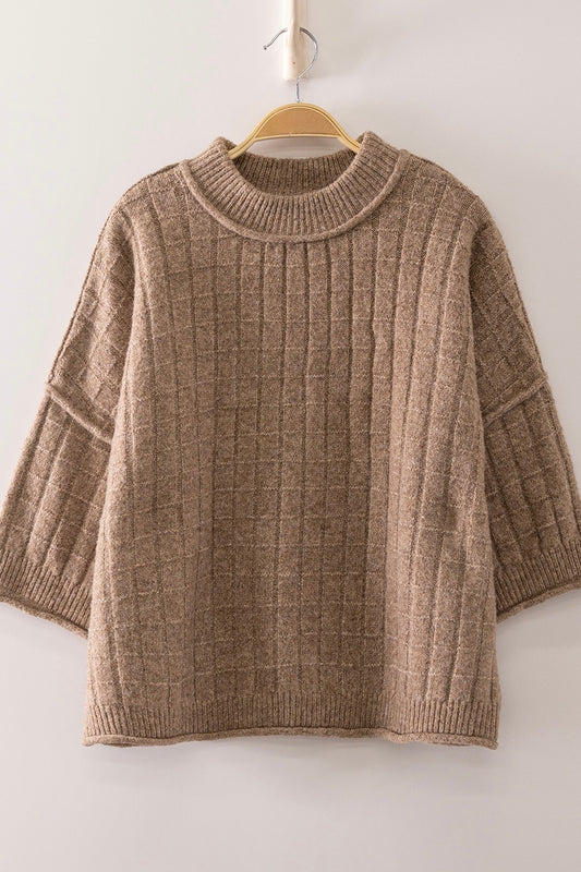 Coffee Bean Ribbed Top