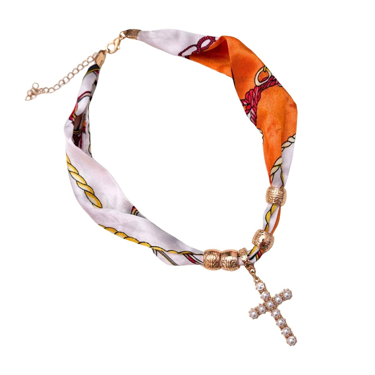 Cross Scarf Necklace