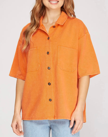Moxie Washed Top