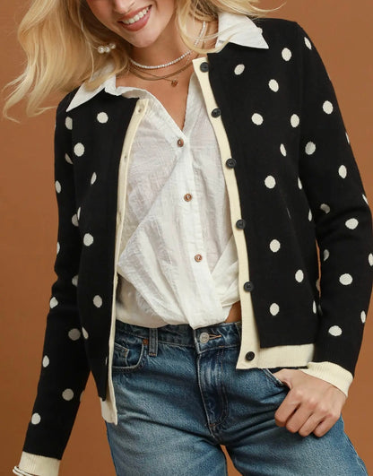Right on the Dot Cardigan