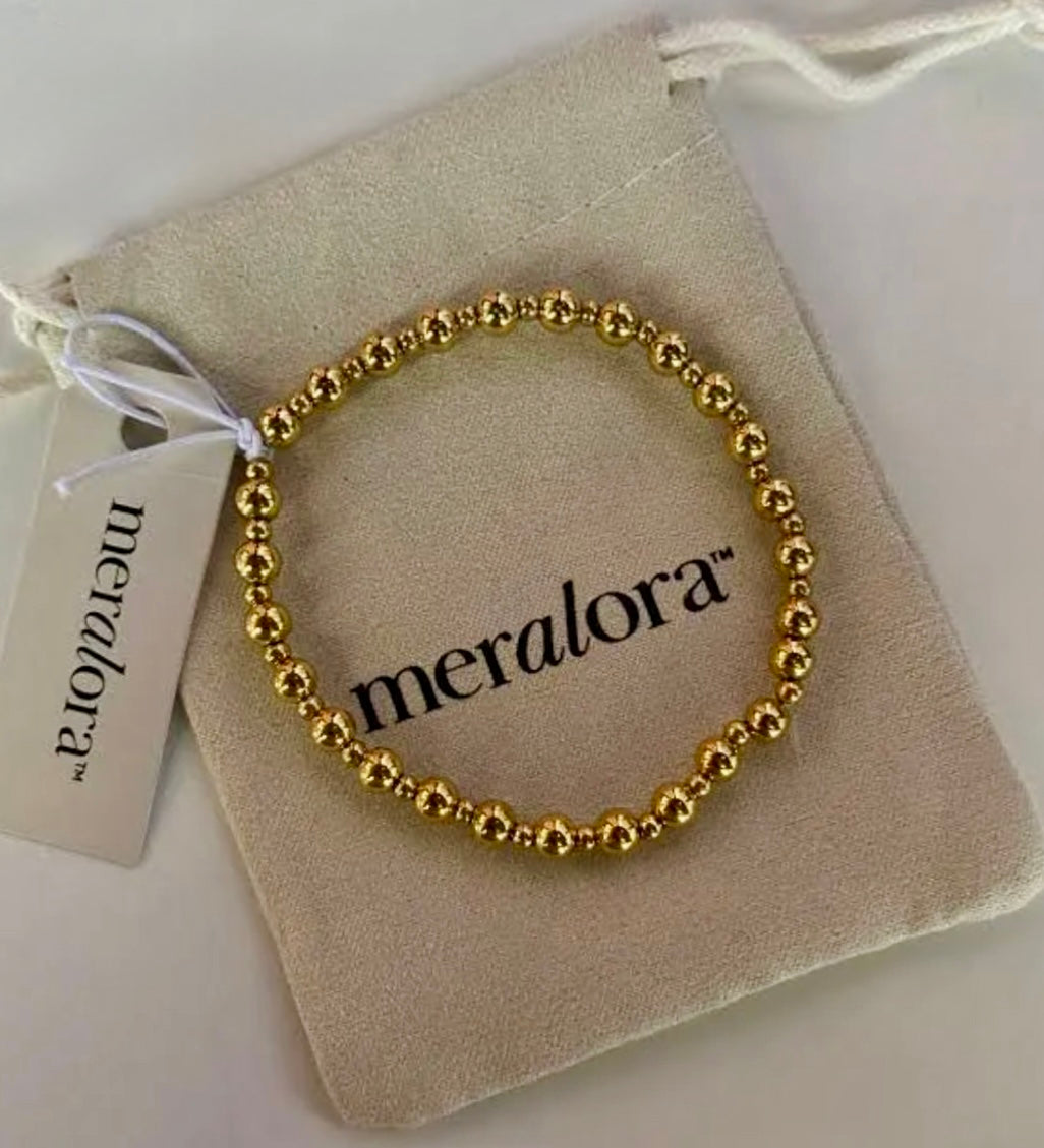 Gianna Gold Beaded Meralora Bracelet