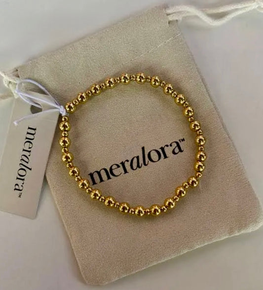 Gianna Gold Beaded Meralora Bracelet