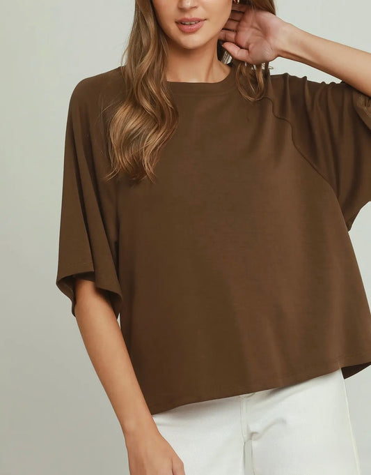 Luxe Comfort Chocolate Travel Tee