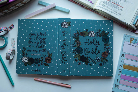 Floral Frame Journaling Bible