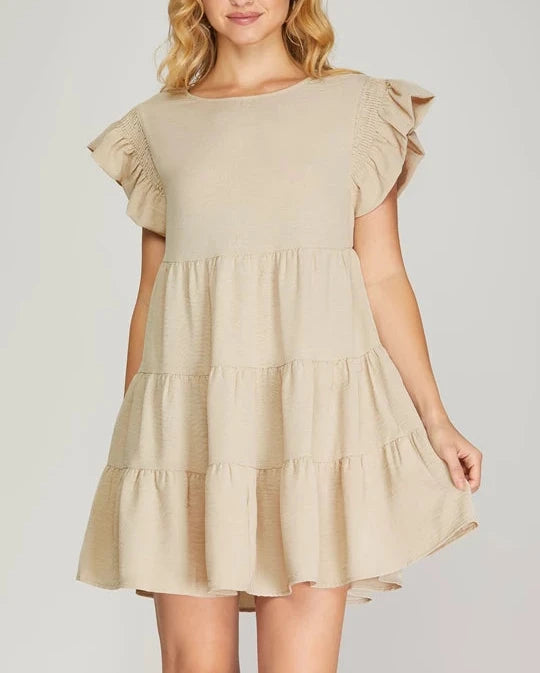 Timeless Taupe Dress