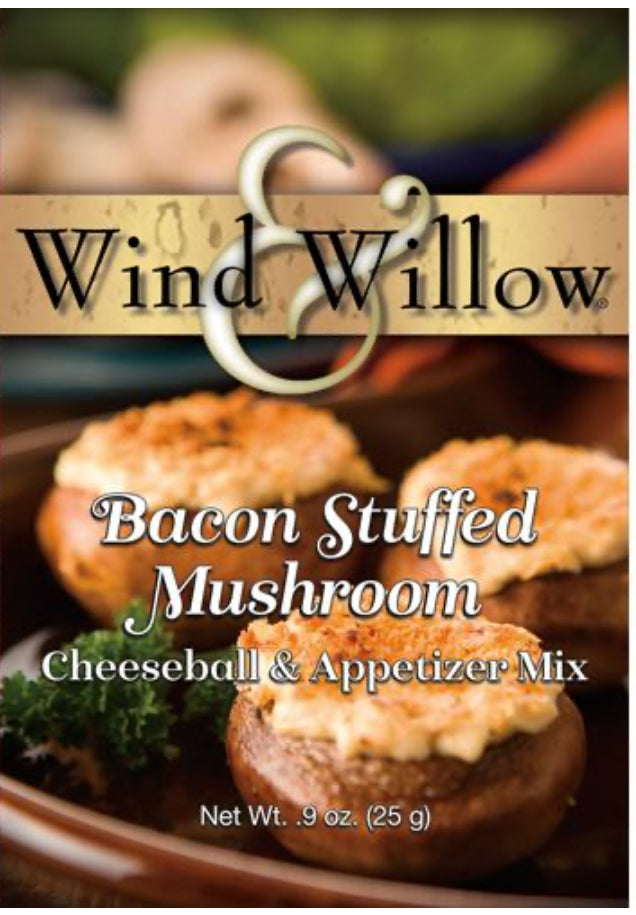 Wind & Willow Bacon Stuffed Mushroom Cheeseball & Appetizer Mix