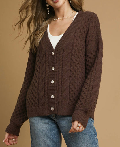 Cocoa Crest Cardigan