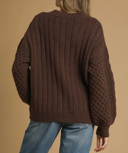Cocoa Crest Cardigan