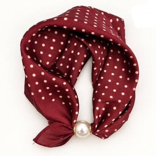 Pearl Magnetic Clasp Scarf Necklace