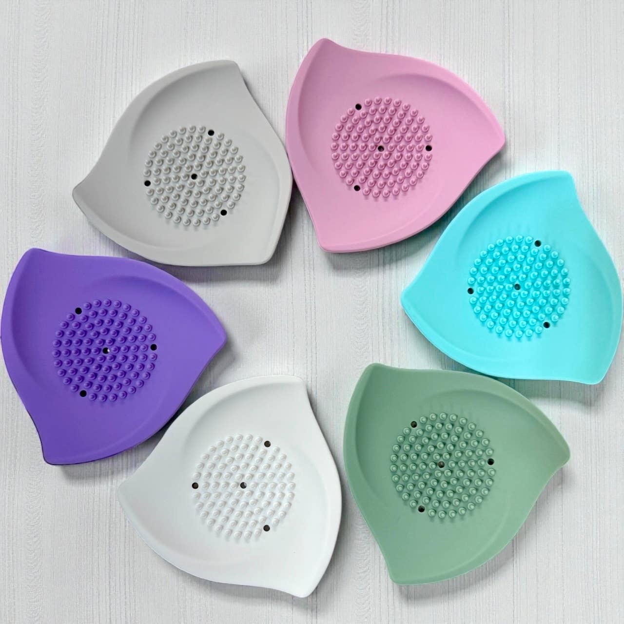 Shower Steamer Tray - Silicone : Mint blue