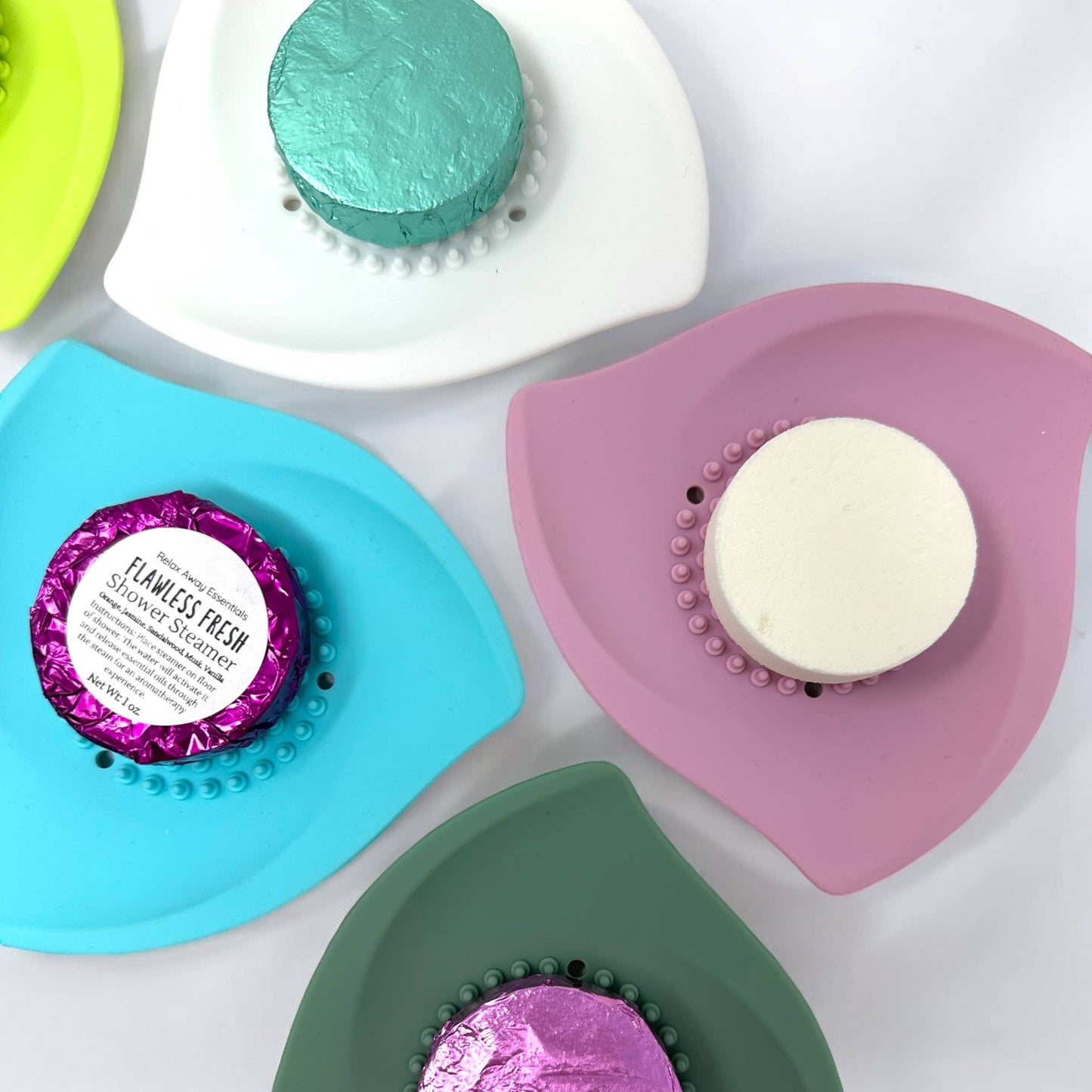Shower Steamer Tray - Silicone : Lilac purple
